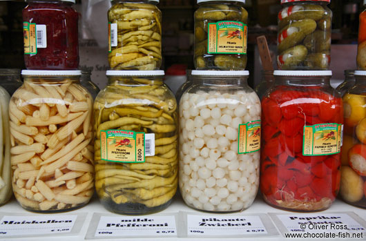 Vienna Naschmarkt pickled vegetables 