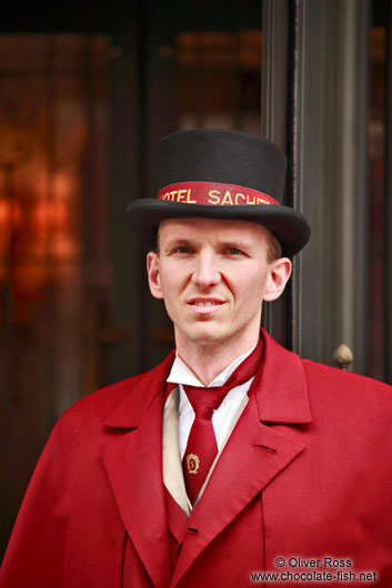 Porter at Vienna´s famous Sacher Hotel