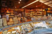 Travel photography:Vienna Naschmarkt cheese shop , Austria