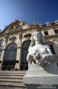 Travel photography:Sculpture outside Belvedere palace, Austria