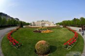 Travel photography:Belvedere palace with gardens, Austria