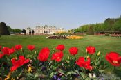 Travel photography:Belvedere palace with gardens, Austria