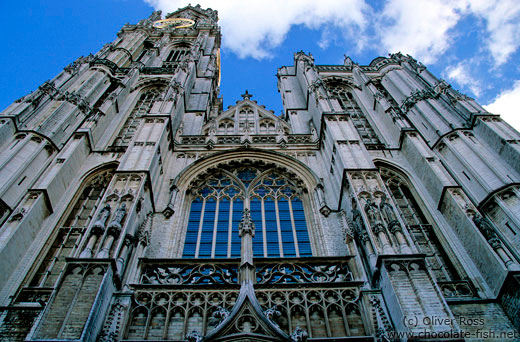 Antwerp cathedral facade