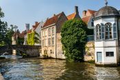 Travel photography:The Groenerei canal in Bruges, Belgium