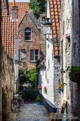 Travel photography:Back alley in Bruges, Belgium