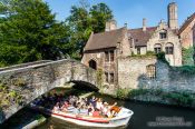 Travel photography:Old houses in Bruges, Belgium