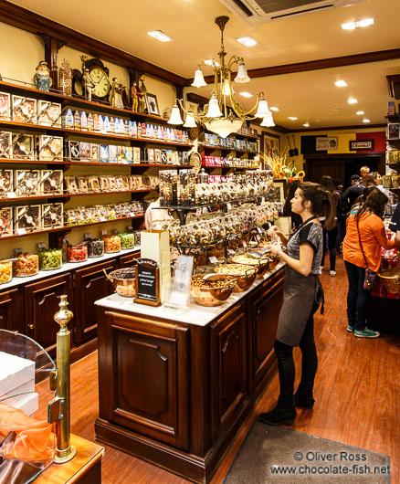 Chocolatier in the Saint Hubertus gallery in Brussels