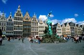 Travel photography:The Grote Markt (Main square) in Antwerp, Belgium