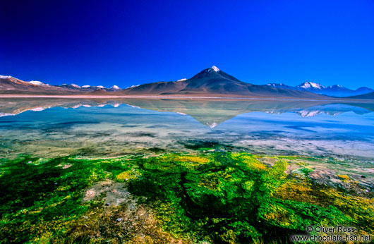 Laguna Blanca, a perfect mirror during the calm conditions shortly after sunrise