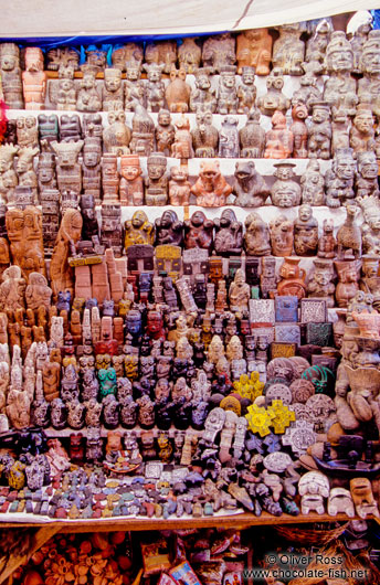 Row of talismans at the Casa Esoterico, La Paz