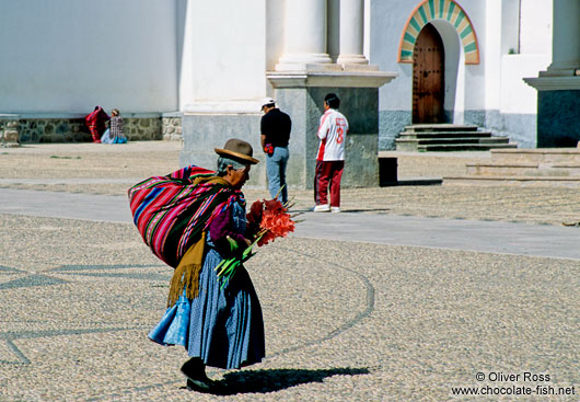 Woman at Copacabana church