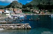 Travel photography:Copacabana Village at the shores of Lake Titikaka (Titicaca), Bolivia