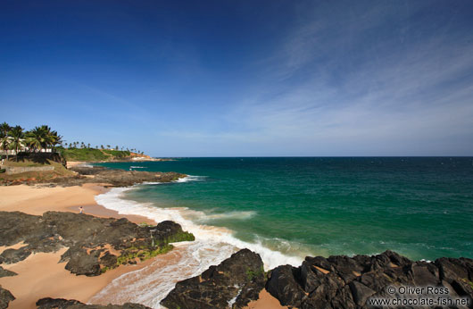 Beach near Rio Vermelho in Salvador de Bahia