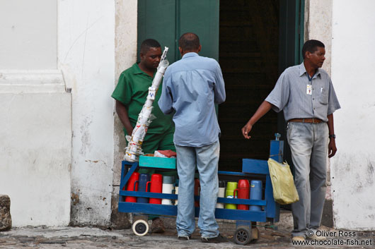 Mobile coffee shop in Salvador de Bahia