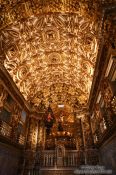 Travel photography:Inside the golden Igreja de São Francisco in Salvador, Brazil