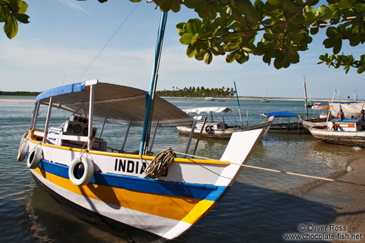 Boat on Boipeba Island