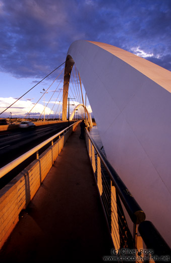 The President Juscelino Kubitscheck Bridge in Brasilia, by the Rio architect Alexandre Chan