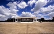 Travel photography:Supreme Court Building at the Square of the Three Powers in Brasilia by architrects Lúcio Costa and Oscar Niemeyer, Brazil