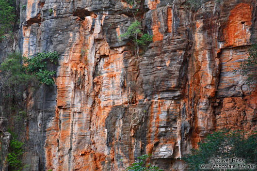 Cliff above the entrance to the Gruta da Lapa Doce near Lençóis