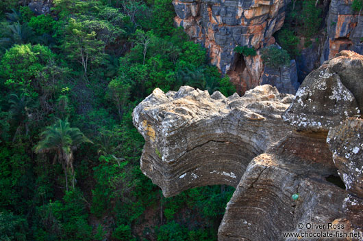 Rocky overhang at the Gruta da Lapa Doce near Lençóis