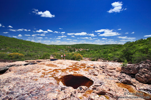 Swimming holes in the riverbed near Lençóis