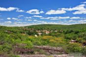 Travel photography:Panoramic view of Lençóis town, Brazil