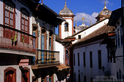 Narrow street in Ouro Preto