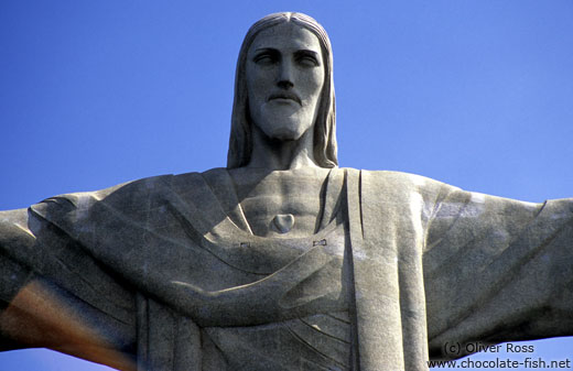 The Christ statue on top of Corcovado in Rio
