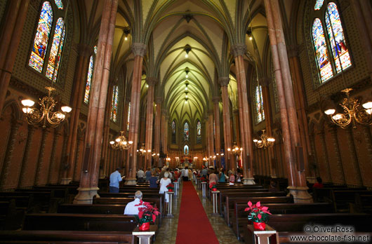 Inside the Igreja da Imaculada Conceiçao in Botafogo