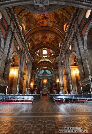 Inside the Igreja da Candelária in Rio