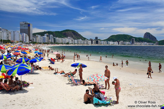 Copacabana beach in Rio