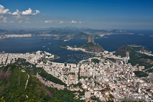 Panoramic view of the Sugar Loaf (Pão de Açúcar) in Rio