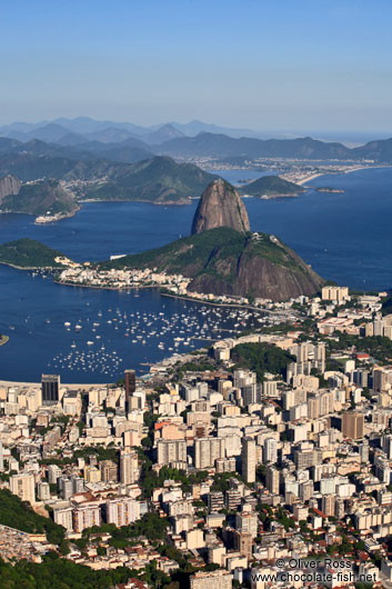 Panoramic view of the Sugar Loaf (Pão de Açúcar) in Rio