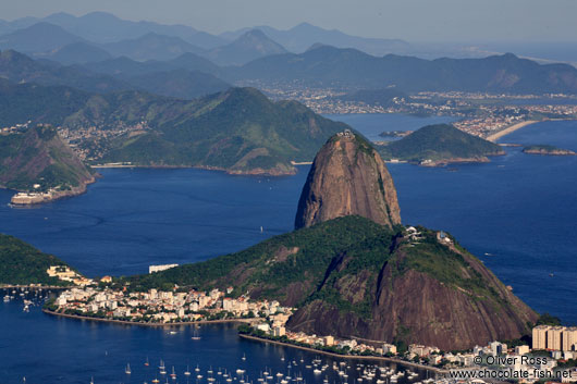 Panoramic view of the Sugar Loaf (Pão de Açúcar) in Rio