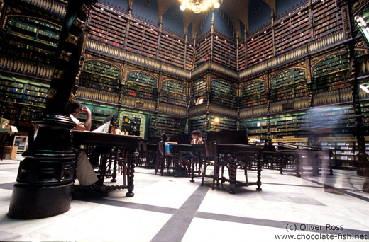 The Real Gabinete Português de Leitura (old city library) in Rio