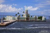 Travel photography:The palace on Ilha Fiscal in Guanabara bay in Rio, Brazil