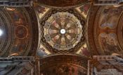 Travel photography:Roof cupola inside the Igreja da Candelária in Rio, Brazil