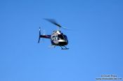 Travel photography:Flying helicopter on top of Corcovado in Rio, Brazil