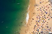 Travel photography:Birds-eye view of Praia Vermelha from the top of the Sugar Loaf (Pão de Açúcar), Brazil