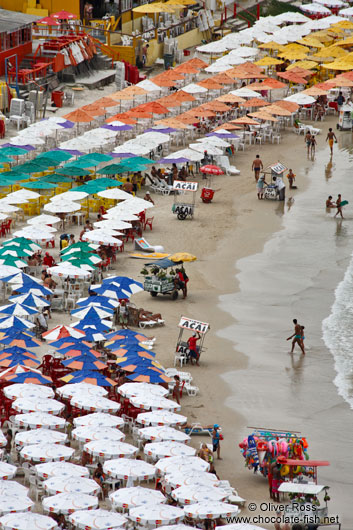 Not much space at Praia da Concha near Cabo Frio