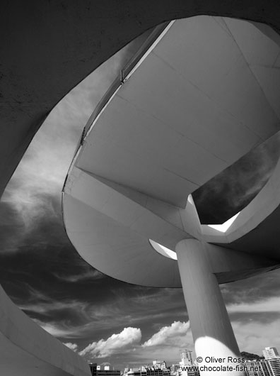 Ramps leading into the Museum of Contemporary Art in Niterói