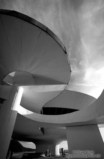 Ramps leading into the Museum of Contemporary Art in Niterói