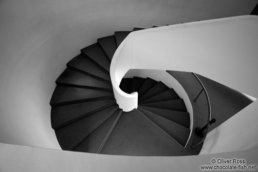 Staircase inside the Museum of Contemporary Art in Niterói