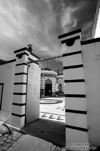 Doors of the Copacabana Fortress in Rio de Janeiro