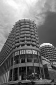 Travel photography:Building in Copacabana district in Rio de Janeiro, Brazil