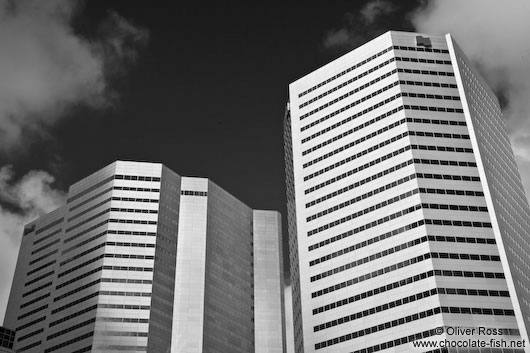 Modern high rises in Montreal