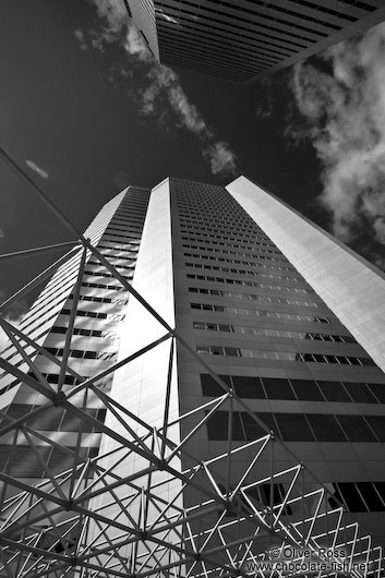 Modern high rises in Montreal