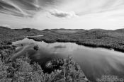 Travel photography:View of the Lac Monroe in Quebec´s Mont Tremblant National Park, Canada