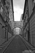 Travel photography:Alley in the Lesser Quarter, Czech Republic