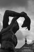 Travel photography:Statue in the Waldstein palace gardens (the seat of the Czech Senate), Czech Republic